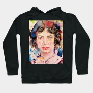 EMILY DICKINSON watercolor portrait .2 Hoodie